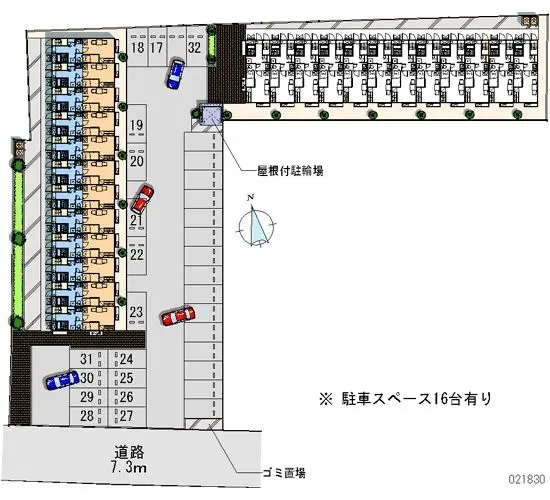 ★手数料０円★仙台市太白区東中田２丁目　月極駐車場（LP）